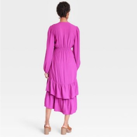 Knox Rose Raspberry Wrap Dress - Picture 2 of 3